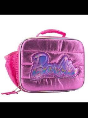 Barbie Pink Metallic Lunch Box NWT